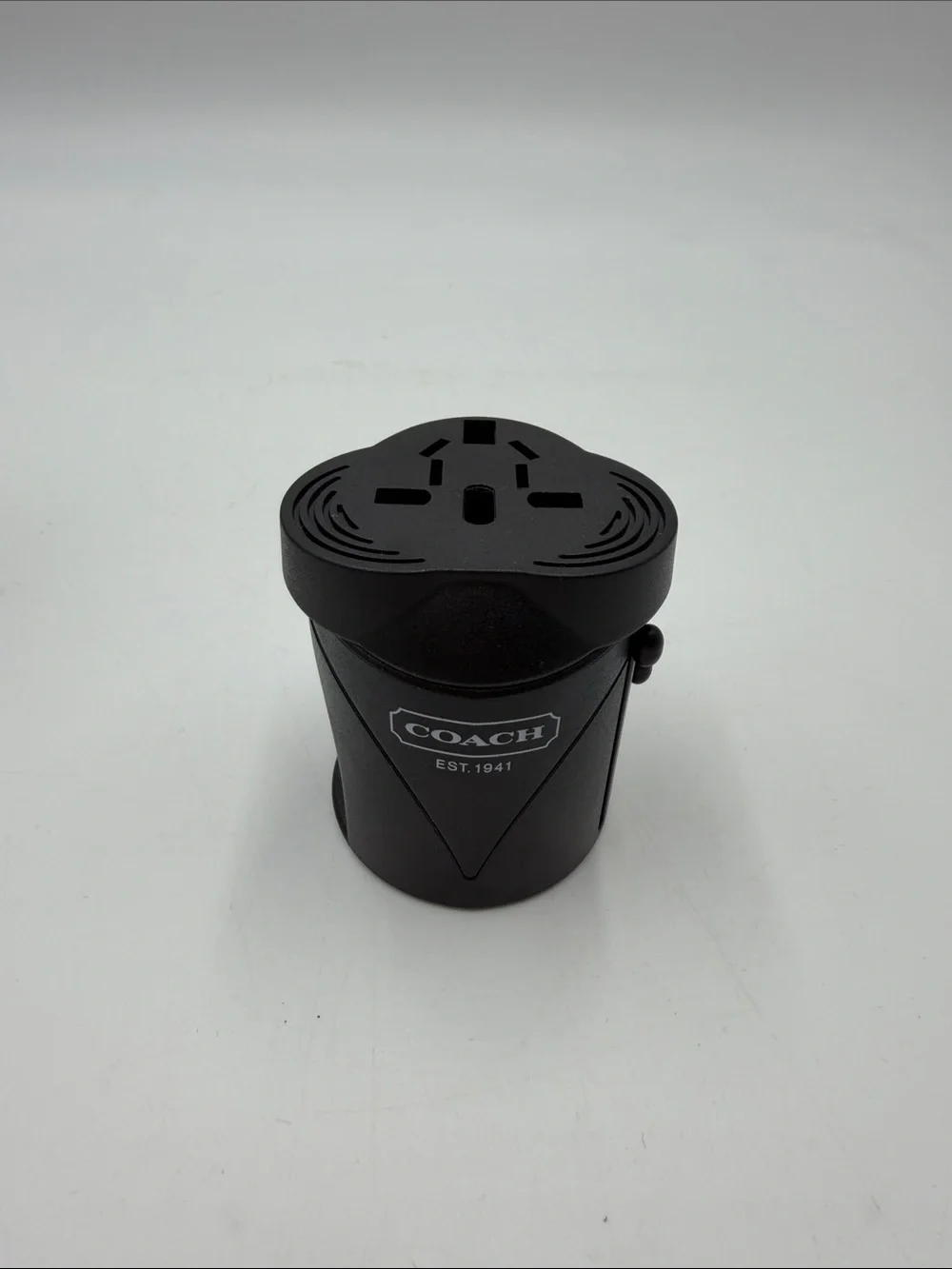 Coach Black Universal Travel Charger with Multi-Connector Cable